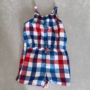 CAT & JACK red white and blue romper